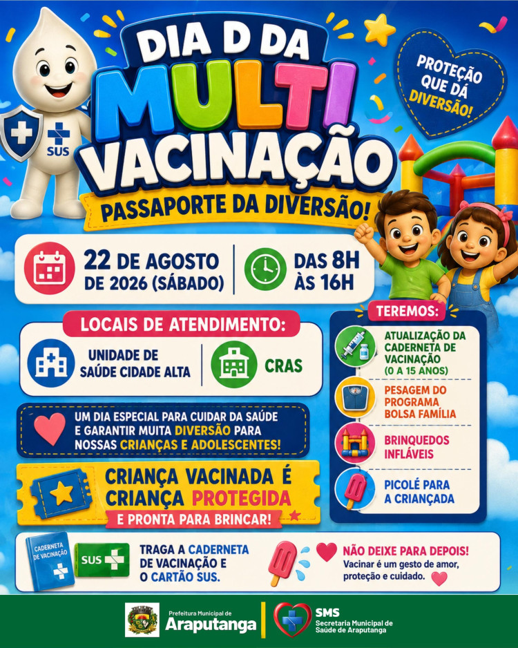 DIA D MULTIVACINAÇÃO | Passaporte da Alegria